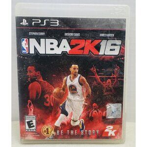 NBA 2K16 PS3 Game Featuring Stephen Curry Anthony Davis & James Harden